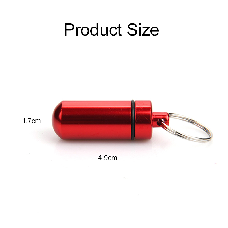 1/5PCS Aluminum Mini Pill Box  - Edc Pill Carry recension och pris