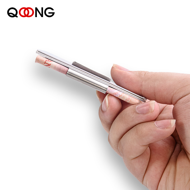 QOONG Stainless Steel Slim Dou - Money Clip Magnetic recension och pris