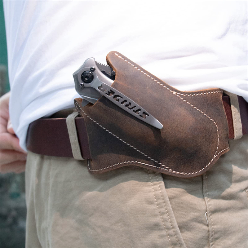 1PC Leather Knives Sheaths Fol - Edc Everyday Carry Knives recension och pris