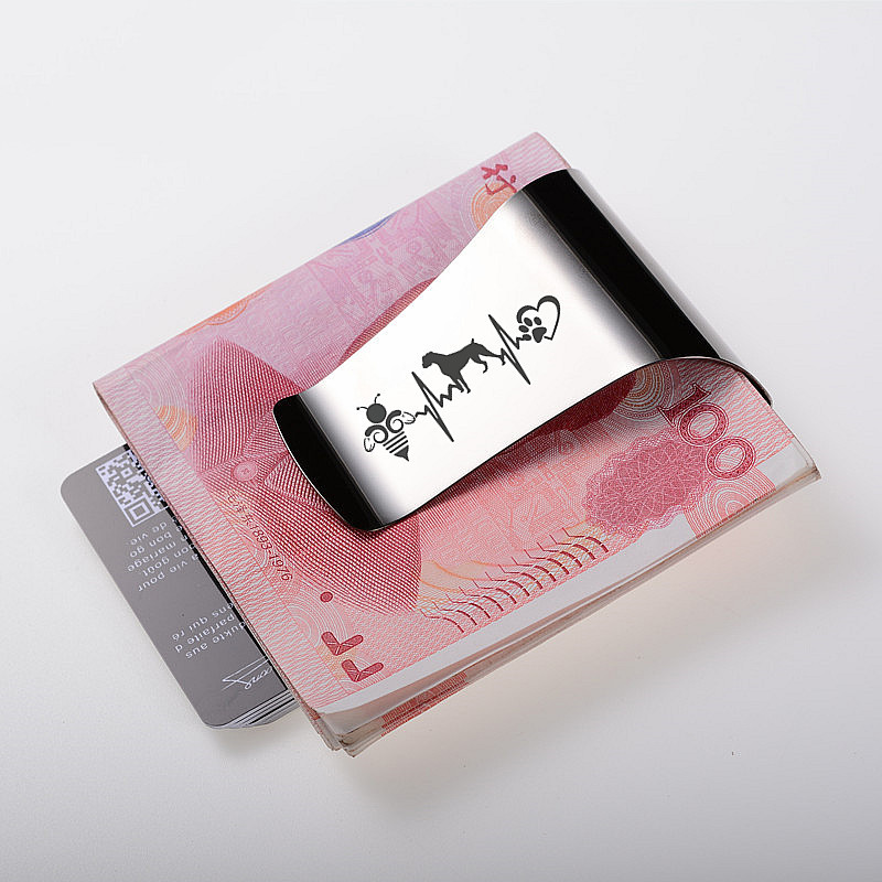QOONG Custom Lettering Stainle - Money Clip Magnetic recension och pris