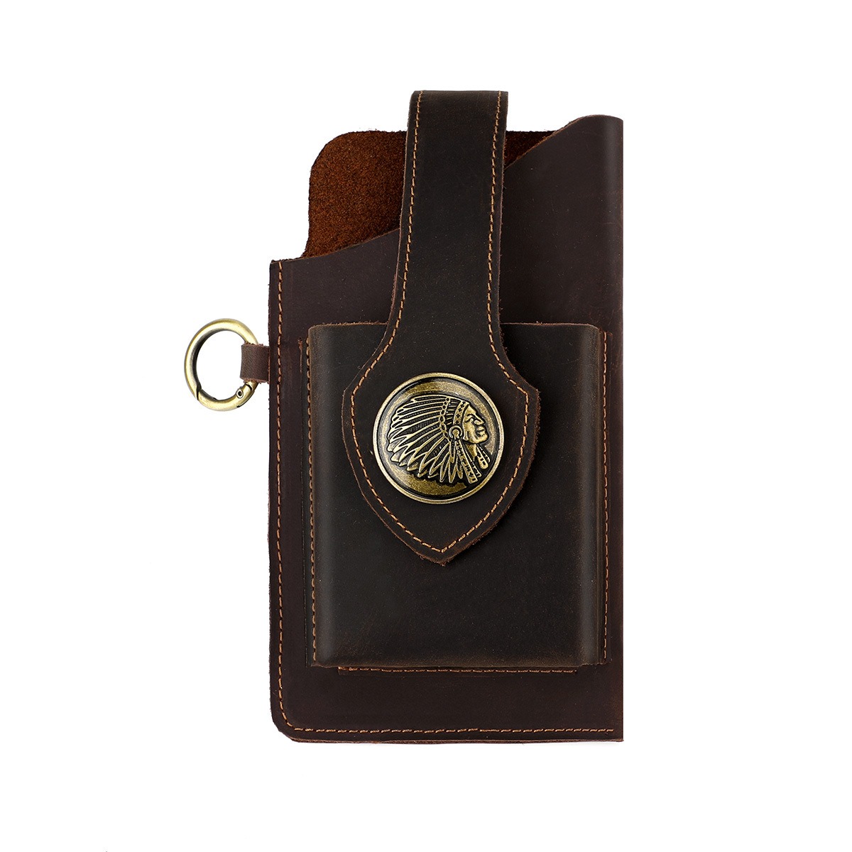 Men Leather Belt Loop Phone Po - Edc Car Carry recension och pris