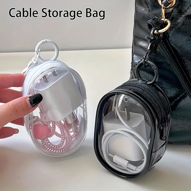 Multifunctional Clear Data Cab - Cable Winder Keychain recension och pris