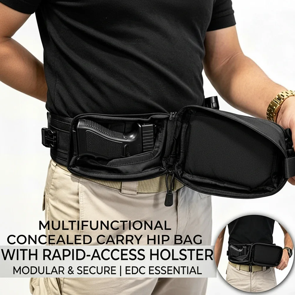 Concealed Carry Fanny Pack wit - Edc Pistol Carry Bag recension och pris