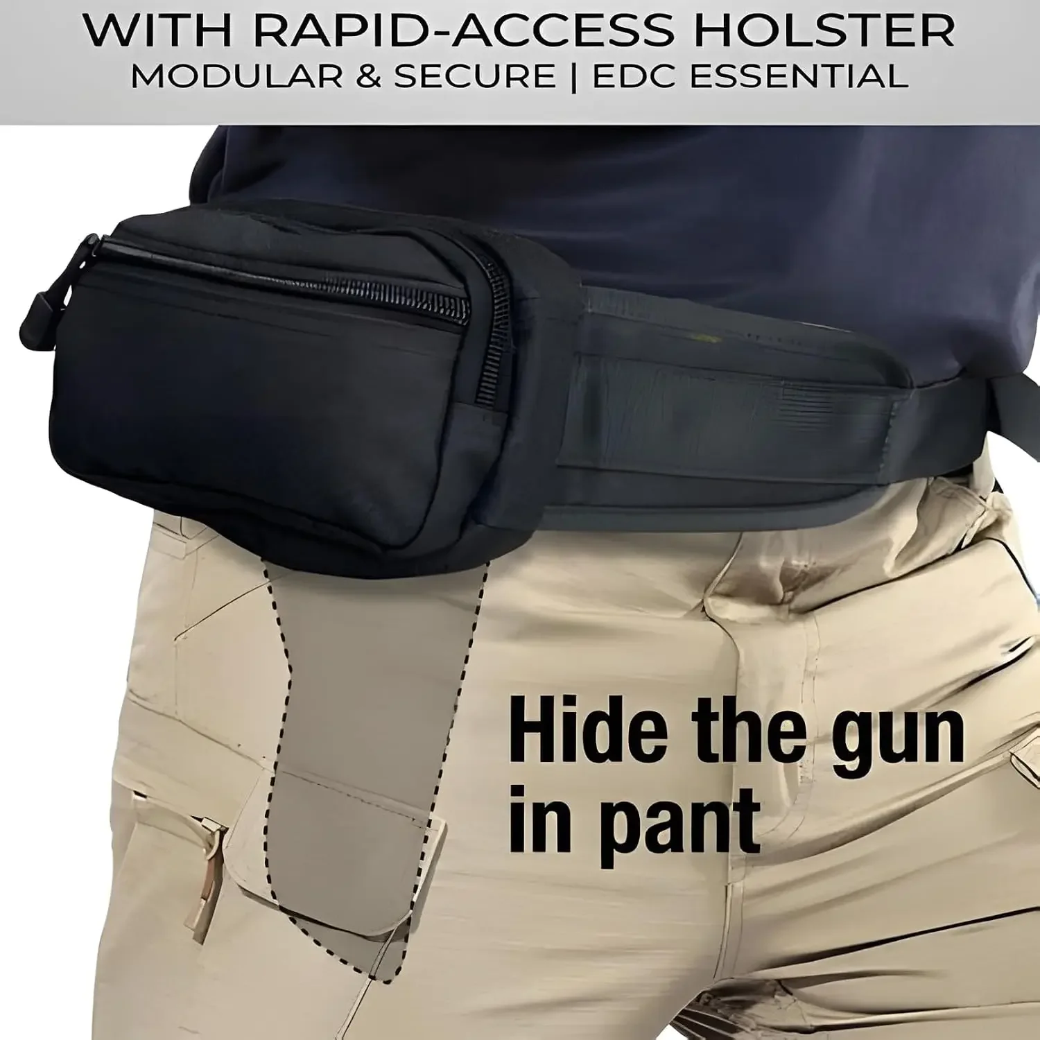 Concealed Carry Fanny Pack wit - Edc Pistol Carry Bag recension och pris