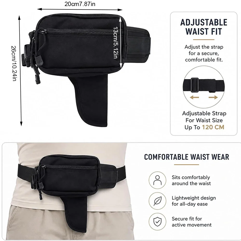 Concealed Carry Fanny Pack wit - Edc Pistol Carry Bag recension och pris