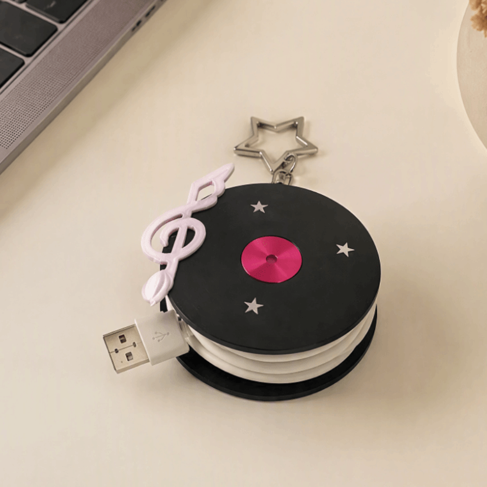 Y2K Vinyl Record Keychain Kore - Cable Winder Keychain recension och pris