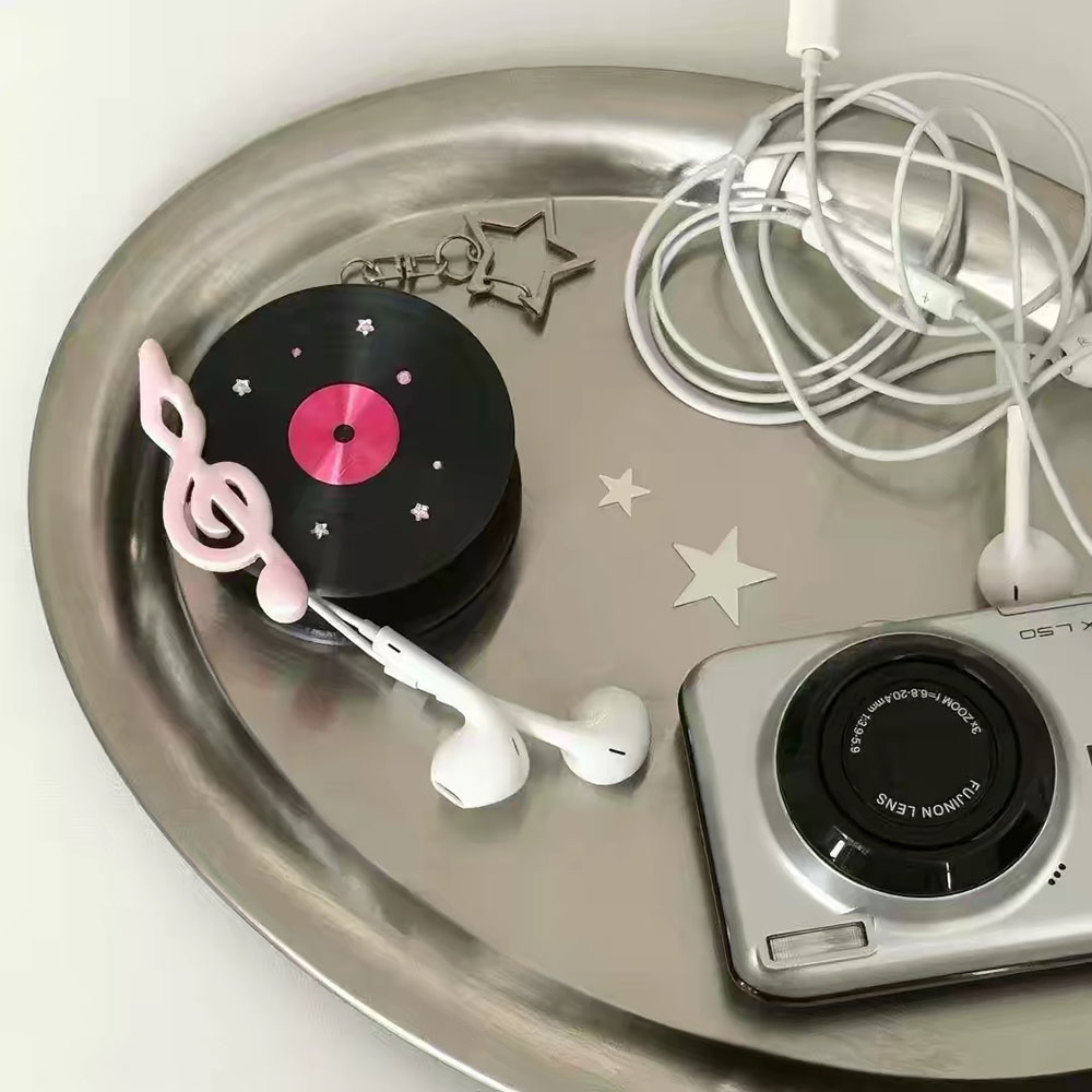 Kawaii Vinyl Record Cable Wind - Cable Winder Keychain recension och pris