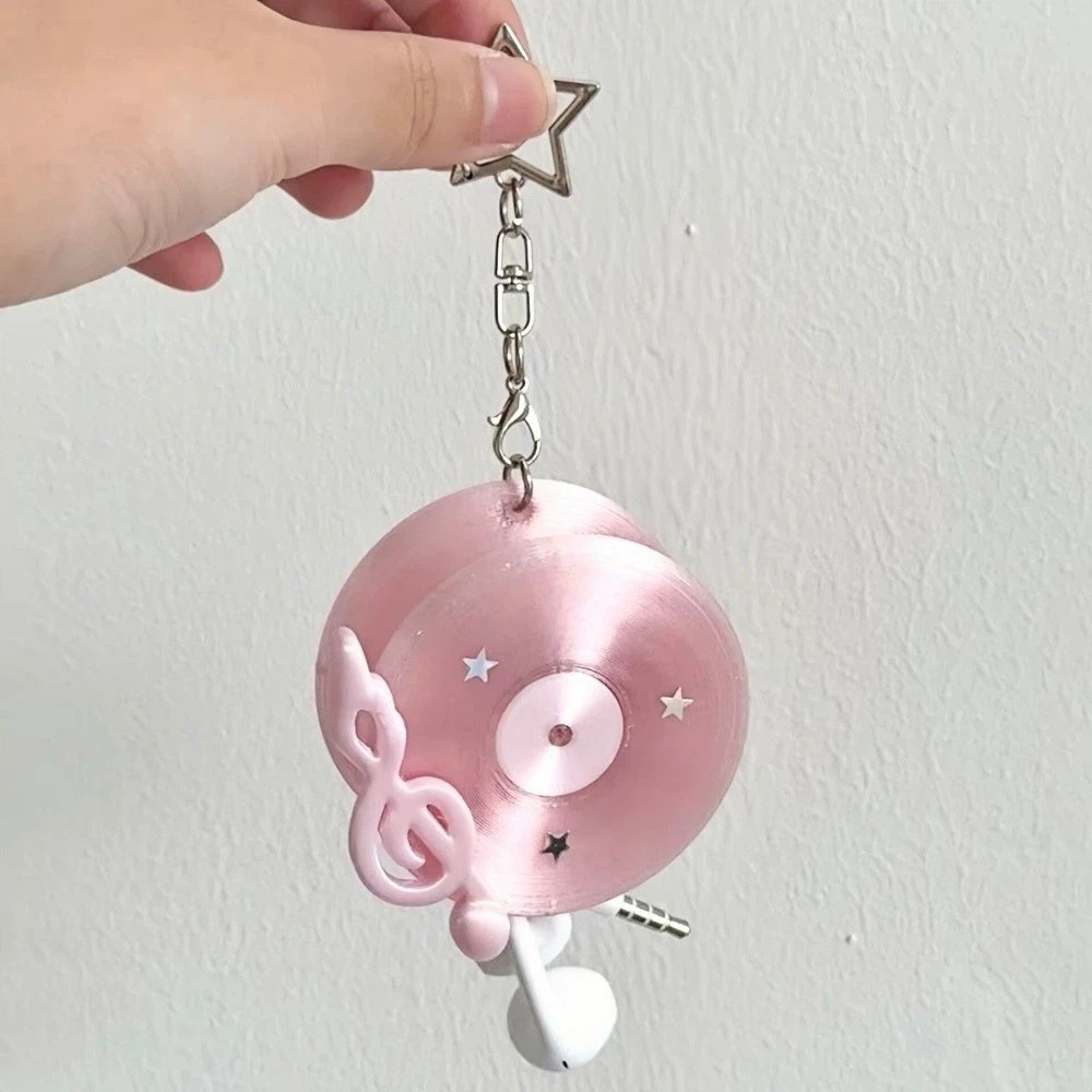 Y2K Vinyl Record Keychain Star - Cable Winder Keychain recension och pris