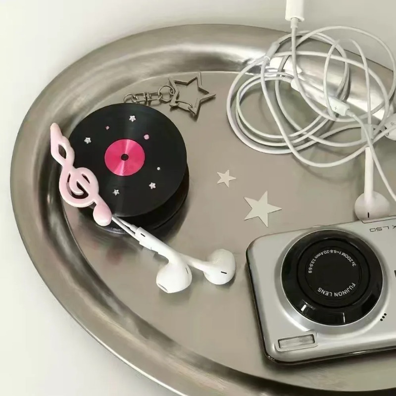 Kawaii Record Cable Organizer  - Cable Winder Keychain recension och pris